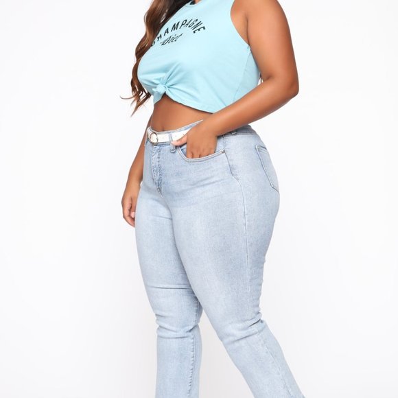 Champagne Calories Tank Top - Blue - Picture 2 of 5